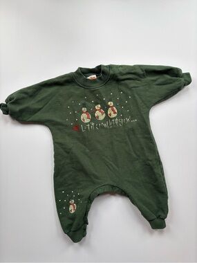 Vintage Handpainted Sweater Romper (6-9 months)